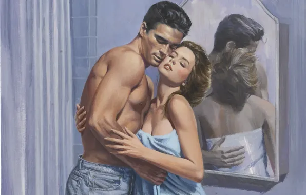 Figure, painting, Illustrator, Barnett Plotkin