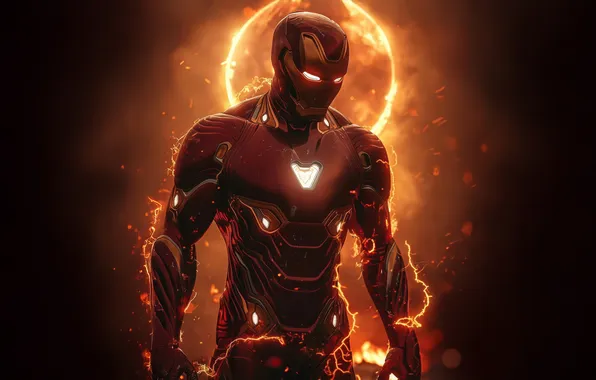 Background, fiction, category, art, sparks, costume, Iron man, Iron Man