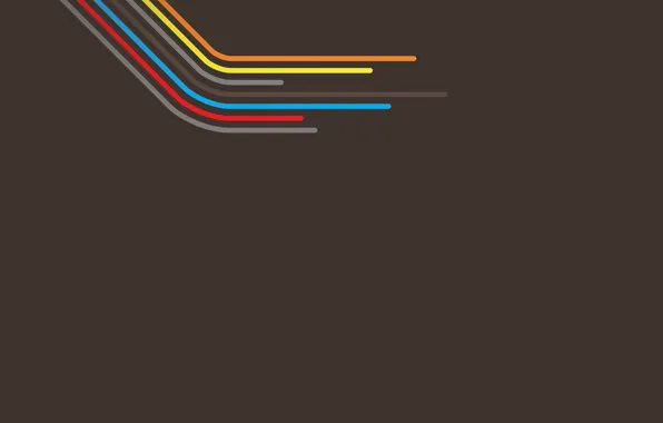 Line, minimalism, minimal, brown background