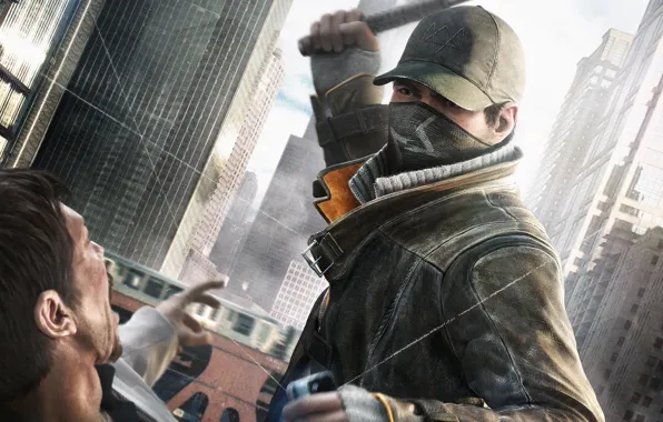 Picture the city, home, blow, cap, stroke, Ubisoft, stick, WATCH DOGS
