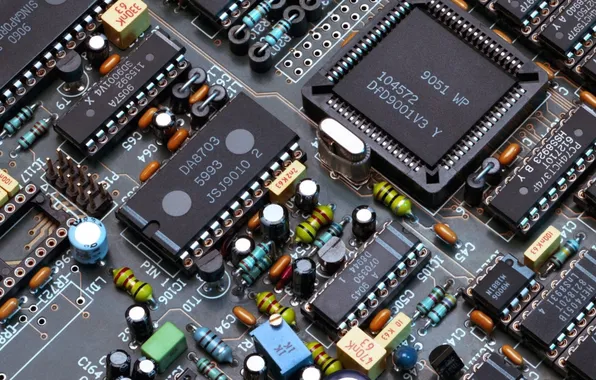 Macro, fee, large, elements, chip