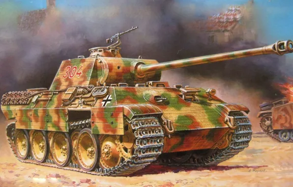 Wallpaper, Panther, tank, PzKpfw V Ausf A