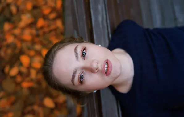 Autumn, girl, sponge, teeth, Alex Four