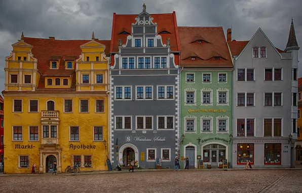 The city, people, home, Meissen, Maysen, Meissen, Meissen Marketplace