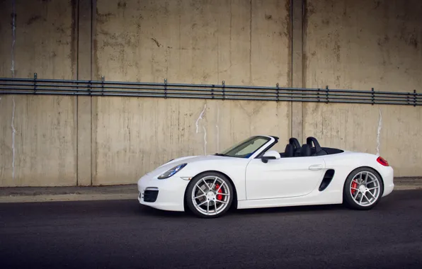 White, Porsche, white, Porsche, Boxster S, 981