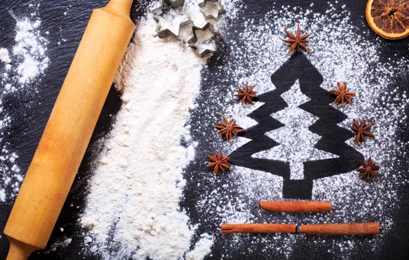 Cookies, Christmas, Christmas, cakes, flour, cooking, ingredients
