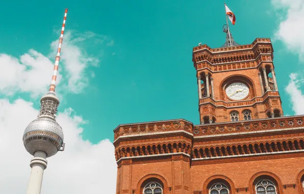 Tower, Germany, town hall, Berlin