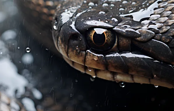 Snake, Python, AI art, neural network