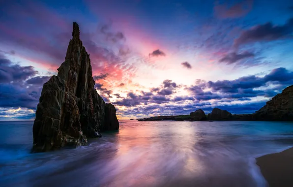 Picture rocks, coast, Spain