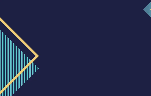 The dark background, flat, triangles, hatch