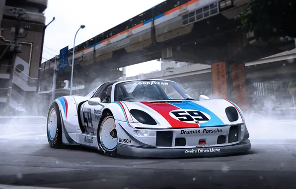 Picture Porsche, 918, Tuning, Supercar, RWB, Rough, World, Term