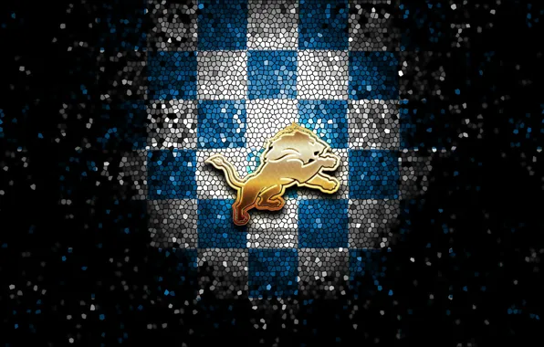 wallpaper sport logo nfl glitter checkered detroit lions