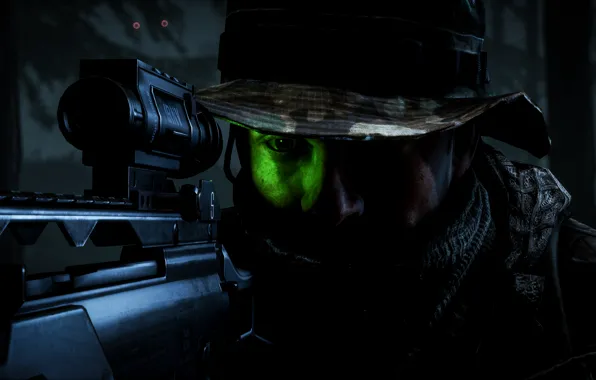 Night, goal, soldiers, optics, Battlefield 4