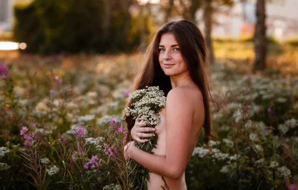 Look, smile, Girl, Nude, Alexey Gilev
