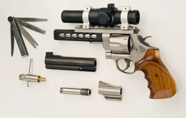 Gun, optics, trunk, revolver, nozzle