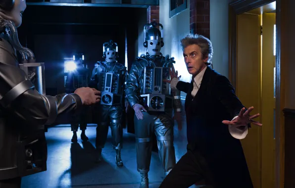 Corridor, Doctor Who, Doctor Who, The Cybermen, Peter Capaldi, Peter Capaldi, Cybermen, The Twelfth Doctor