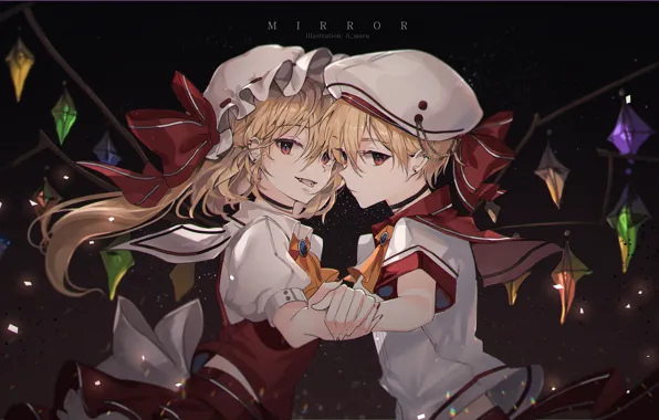 Two, the dark background, Touhou, Touhou, Touhou