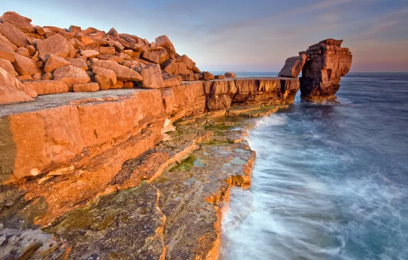 Picture beach, sea, rocks, cliff