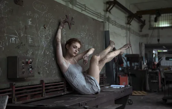 Picture girl, pose, background