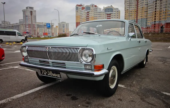 USSR, Volga, GAZ-24, Minsk, GAZ-24, black numbers