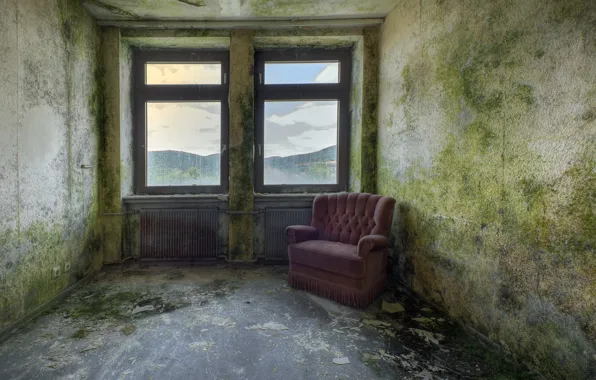 Room, chair, window