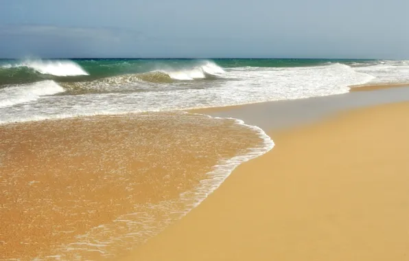 Sand, wave, surf, Sora