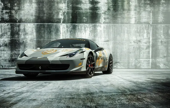 Sports car, ferrari, 458, italia