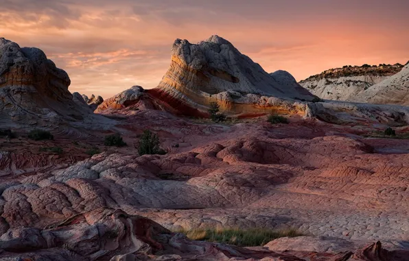 The sky, clouds, nature, rocks, desert, Cecil Whittaker