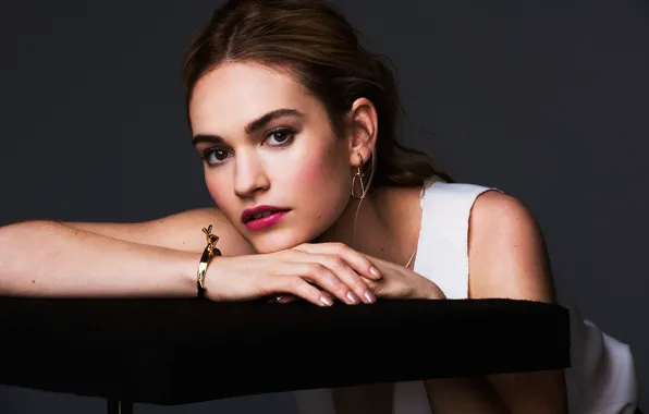 Picture actress, photoshoot, 2015, Lily James, Lily James, Just Jared