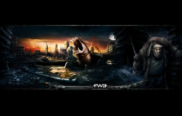 London, the ruins, the worm