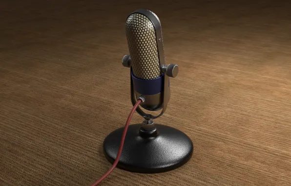 Retro, music, microphone