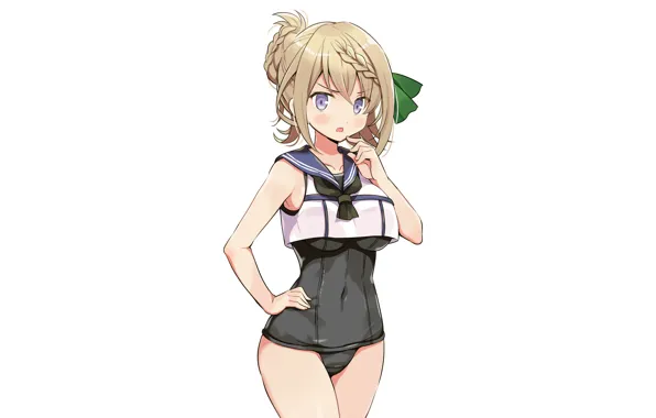 Girl, sexy, anime, beautiful, short hair, pretty, erotic, blonde