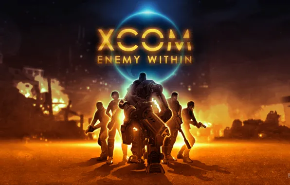 Soldiers, mech, 2K Games, XCOM: Enemy Within, Firaxis Games, Feral Interactive