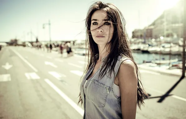Look, the city, hair, portrait