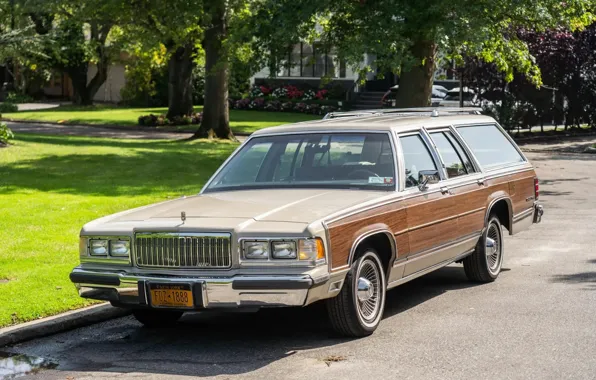 Picture Grand, Mercury, Marquis, LS Colony, Park Wagon, '1990