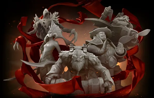 Red, storm, Red, Dota 2, Dota2, camera, Naked, Dota
