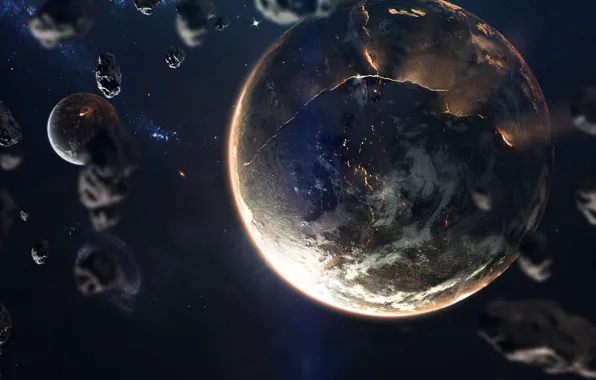 Stars, Planet, Space, Star, Planet, Planets, Star, Art
