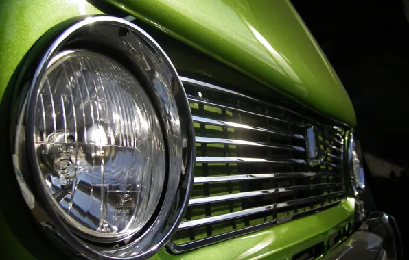 Green, headlight, penny, VAZ 2101