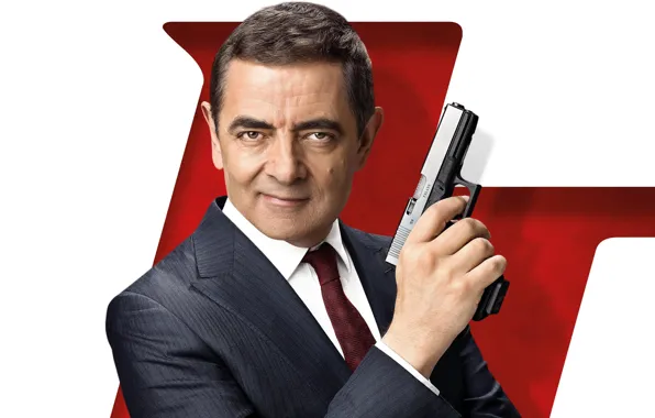 Picture look, pose, weapons, Rowan Atkinson, Rowan Atkinson, Johnny English Strikes Again, Agent Johnny English 3.0, …