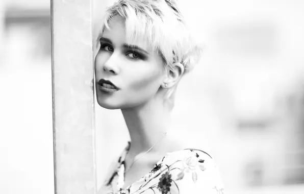 Look, girl, face, background