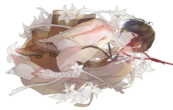 Picture flowers, Stray Dogs: A Literary Genius, loop, Lily, Dazai Osamu, Bungou Stray Dogs