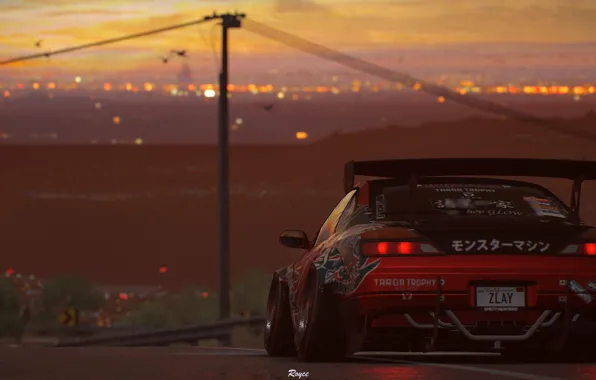 Picture sunset, Silvia, Nissan, NFS, tuning, Electronic Arts, Need For Speed Payback