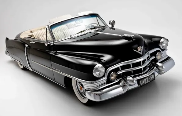 Background, black, Cadillac, convertible, classic, 1950, Convertible, Cadillac