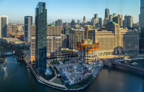 Picture the city, building, Chicago, skyscrapers