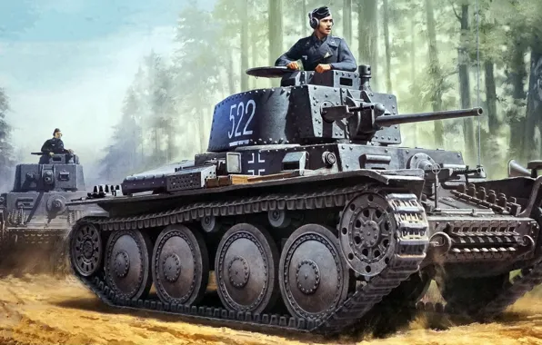 The Wehrmacht, Panzerkampfwagen 38(t), LT vz.38, Czechoslovak light tank, Pz.Kpfw.38(t)