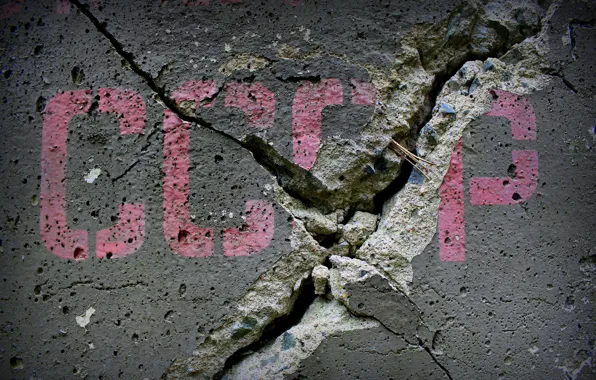 Cracked, wall, USSR