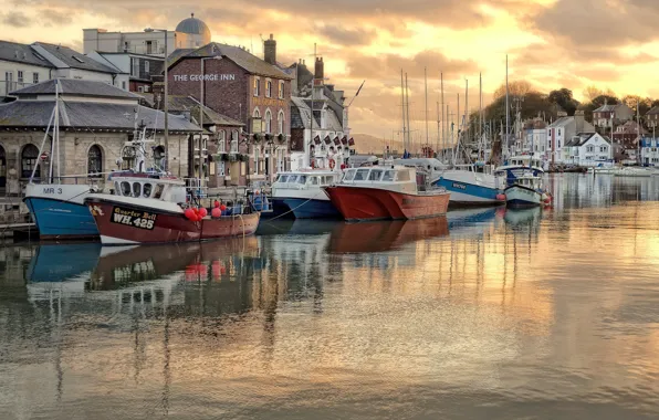 Boat, England, home, harbour, Weymouth