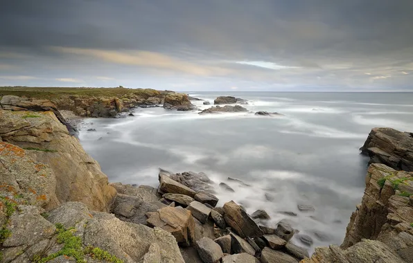 Sea, landscape, shore