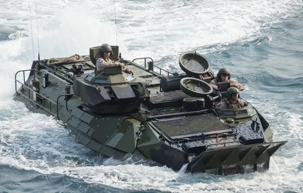 Amphibian, USA., crawler, marine corps, amphibious machine, aav-7