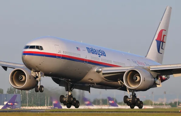 Picture Summer, Airport, Boeing, Malaysia, airport, airplane, landing, The plane